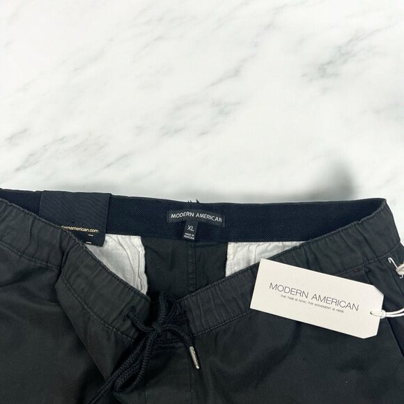 Modern American Lockdown Shorts Size XL Men’s Pull On Vintage Black Brush Twill - Picture 4 of 7